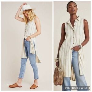 Anthropologie Delphine Textured Tunic dress Size S